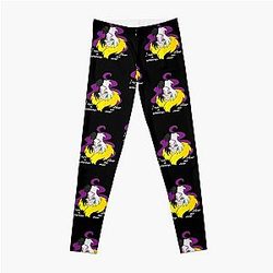 Ich bin eine Frau, die mich erhört Tee mit Cruella Deville,
101 Dalmatien Cruella 90er Leggings