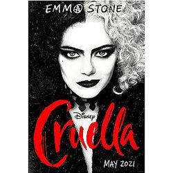 Cruella de Vil Movie Poster Art Print Tomorrow 2021 Size 24''X36''