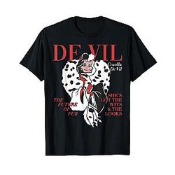 Villains Cruella De Vil Magazine T-Shirt Small
