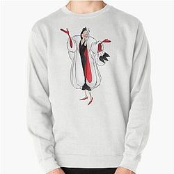 Cruella De Vil Classic Cartoon Villain Sweatshirt