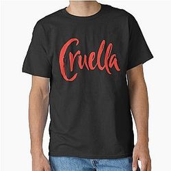 Cruella 古典的なTシャツのde Vil