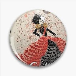 Cruella De Vil Kunst Design Pin