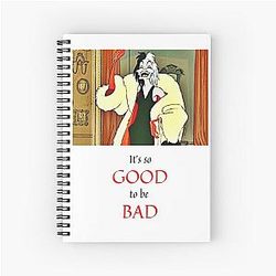Cruella De Vil Laughing Spiral Notebook