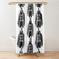 Black Cry of Fear Simon Henriksson Shower Curtain