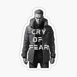 Black Cry of Fear Sticker