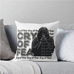 Cry of Fear Emotional Distress Art Tee Throw Pillow