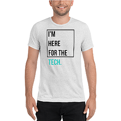 Zilliqa T-shirts - I'm here for the tech Men's Tri-Blend T-Shirt TCP1607