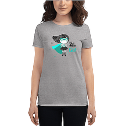 Zilliqa T-shirts - ZIL gal Women's Short Sleeve T-Shirt TCP1607