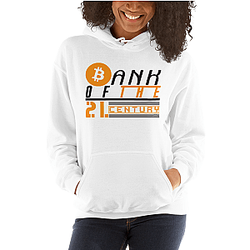 Bitcoin Merch - Bank of the 21. century Women’s Hoodie TCP1607