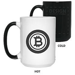 Bitcoin Merch - Black 15 oz. Color Changing Mug TCP1607