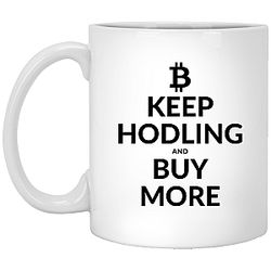 Bitcoin Merch - Keep hodling 11 oz. White Mug TCP1607