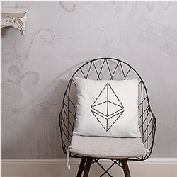Ethereum Merch - Line design Pillow TCP1607