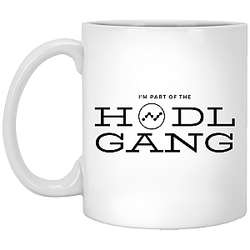 Nano Merch - Hodl gang 11 oz. White Mug TCP1607