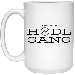 Nano Merch - Hodl gang 15 oz. White Mug TCP1607
