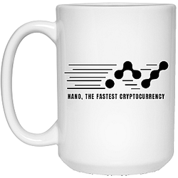 Nano Merch - The fastest 15 oz. White Mug TCP1607