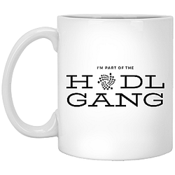 Iota Merch - Hodl gang 11 oz. White Mug TCP1607