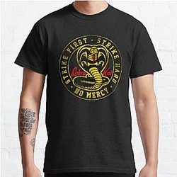 Cobra Kai T-Shirts – Cobra Kai Logo Classic T-Shirt RB1006