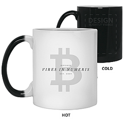 Bitcoin Merch - Vires in numeris 11 oz. Color Changing Mug TCP1607