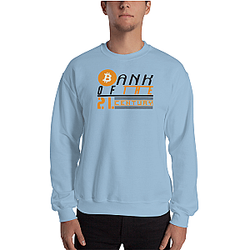 Bitcoin Merch - Bank of the 21. century Men's Crewneck Sweatshirt TCP1607
