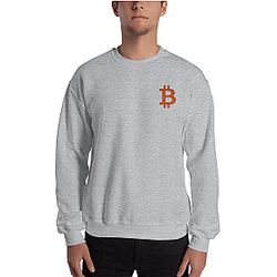 Bitcoin Merch - Men's Embroidered Crewneck Sweatshirt TCP1607