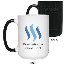 Steem Merch - Don't Miss The Revolution 15 oz. Color Changing Mug TCP1607