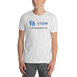 Steem Merch - Steem in scalability we trust Men's T-Shirt TCP1607