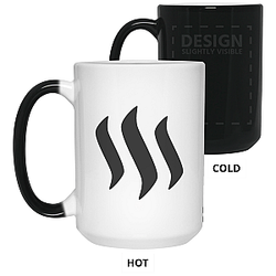Steem Merch - Black 15 oz. Color Changing Mug TCP1607