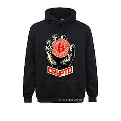 Bitcoin Merch - Bitcoin Crypto Cryptocurrency Printed Hoodie