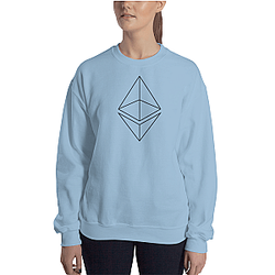 Ethereum Merch - Line design Women’s Crewneck Sweatshirt TCP1607