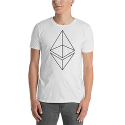 Ethereum T-shirts - Ethereum line design Men's T-Shirt TCP1607