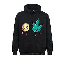 Bitcoin Merch - Bitcoin And Weed Cute Graphic Hoodie