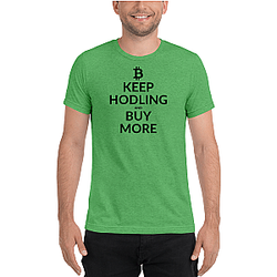 Bitcoin T-shirts - Keep hodling Men's Tri-Blend T-Shirt TCP1607