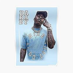 DaBaby Posters - DaBaby Blue  Poster RB0207