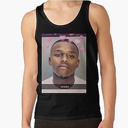 DaBaby Tank Tops - DaBaby Mugshot Snapchat Filter Tank Top RB0207