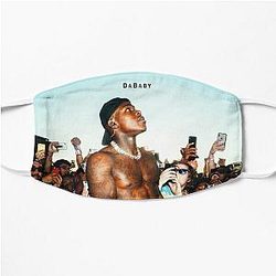 DaBaby Face Masks - DaBaby Fan Art &amp; Merch Flat Mask RB0207