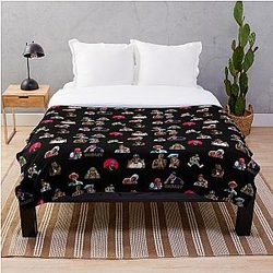 DaBaby Bedding Sets - DaBaby Sticker Pack &amp; Merch Throw Blanket RB0207