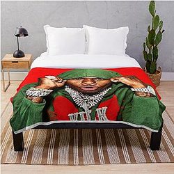 DaBaby Bedding Sets - Sticker DaBaby Throw Blanket RB0207