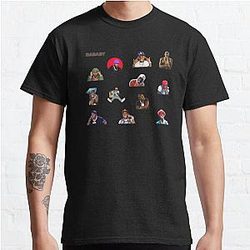 DaBaby T-Shirts - DaBaby Sticker Pack &amp; Merch Classic T-Shirt RB0207