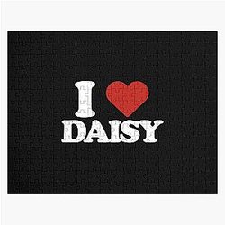 Daisy Jones & The Six Aesthetic I Love Merchandise Black Jigsaw Puzzle