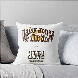 Band tee Daisy Jones Six Throw Pillow