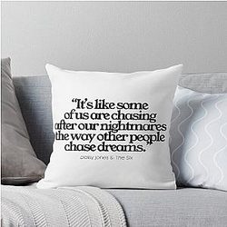 Daisy Jones & The Six by Taylor Jenkins Reid Throw Pillow
