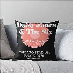 Daisy Jones & The Six Aurora World Tour Classic T-Shirt Throw Pillow