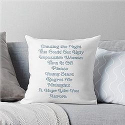 Aurora Daisy Jones & The Six tracklist book Throw Pillow