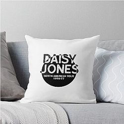 Daisy Jones & the Six North American Tour 1976-77 Throw Pillow