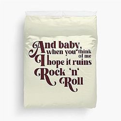 Daisy Jones & The Six Aesthetic Lyrics Duvet Cover