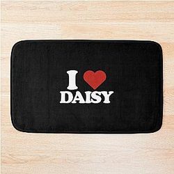 Daisy Jones & The Six Aesthetic I Love Merch Black Bath Mat