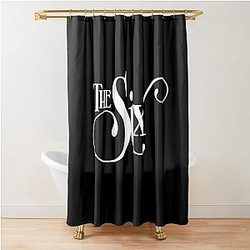 Daisy Jones & The Six Aesthetic Black Shower Curtain