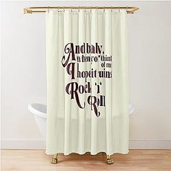 Daisy Jones & The Six Riley Keough Aesthetic Lyrics Shower Curtain