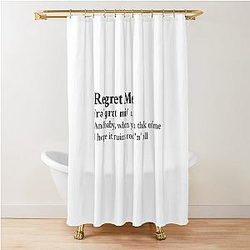Daisy Jones and The Six Riley Keough Aesthetic Lyrics Shower Curtain