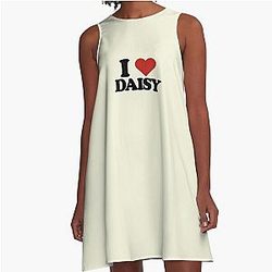Daisy Jones & The Six Aesthetic I Love Daoist A-Line Dress